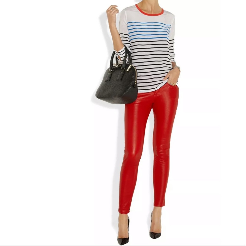 CURRENT ELLIOTT STILETTO LEATHER LEGGING - Picture 3 of 10
